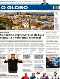 Capa O Globo 22/05/2026