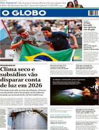 Capa do jornal O Globo 23/02/2026