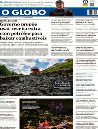 Capa do jornal O Globo 24/04/2026