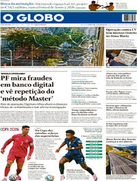 Capa Jornal O Globo