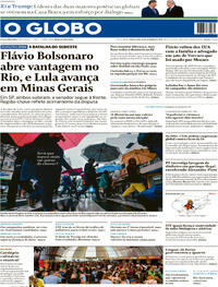 Capa do jornal O Globo 24/09/2026