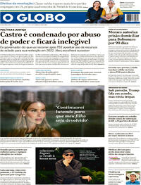 Capa do jornal O Globo 25/03/2026