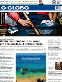 Capa do jornal O Globo 25/04/2026