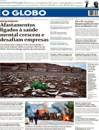 Capa O Globo 25/05/2026