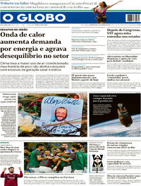 Capa do jornal O Globo 26/01/2026