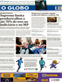 Capa do jornal O Globo 26/03/2026