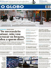 Capa do jornal O Globo 27/01/2026