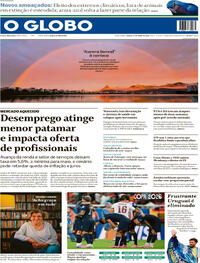 Capa do jornal O Globo 27/06/2026
