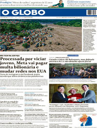 Capa O Globo 27/08/2026