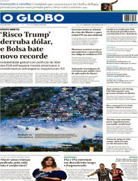 Capa do jornal O Globo 28/01/2026