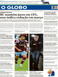Capa do jornal O Globo 29/01/2026