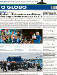 Capa Jornal O Globo