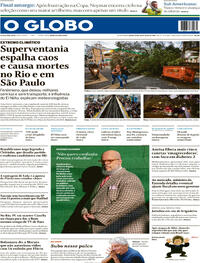 Capa Jornal O Globo