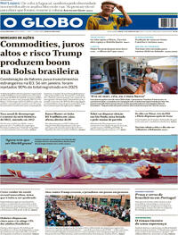 Capa do jornal O Globo 31/01/2026