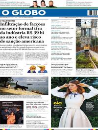 Capa O Globo 31/05/2026