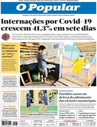 Capa do jornal O Popular 01/06/2020