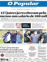 Capa do jornal O Popular 01/08/2020