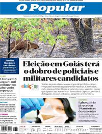 Capa do jornal O Popular 01/10/2020