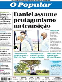 Capa do jornal O Popular 01/12/2020