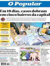 Capa do jornal O Popular 04/05/2020