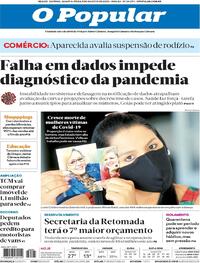 Capa do jornal O Popular 05/08/2020