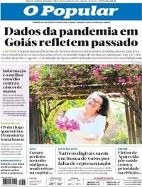 Capa do jornal O Popular 05/10/2020