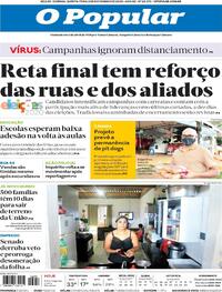 Capa do jornal O Popular 05/11/2020