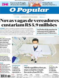 Capa do jornal O Popular 05/12/2020
