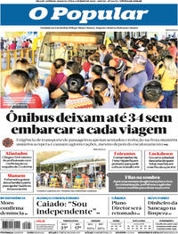 Capa do jornal O Popular 06/05/2020