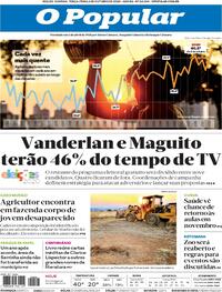 Capa do jornal O Popular 06/10/2020