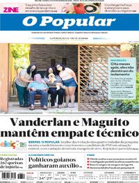 Capa do jornal O Popular 07/11/2020