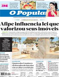 Capa do jornal O Popular 12/09/2020