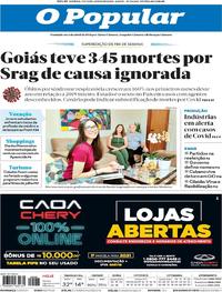 Capa do jornal O Popular 13/06/2020