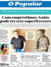 Capa do jornal O Popular 16/12/2020