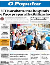 Capa do jornal O Popular 17/06/2020