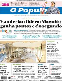 Capa do jornal O Popular 17/10/2020