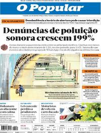 Capa do jornal O Popular 19/05/2020