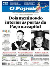 Capa do jornal O Popular 21/11/2020
