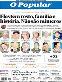 Capa do jornal O Popular 23/05/2020