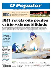 Capa do jornal O Popular 24/08/2020