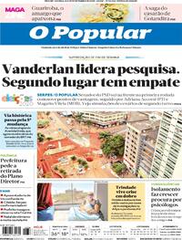 Capa do jornal O Popular 26/09/2020