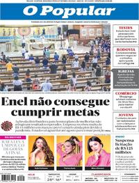 Capa do jornal O Popular 27/04/2020