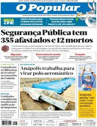 Capa do jornal O Popular 27/07/2020