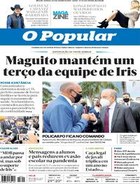 Capa do jornal O Popular 02/01/2021