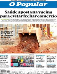 Capa do jornal O Popular 06/01/2021