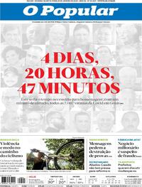 Capa do jornal O Popular 13/01/2021