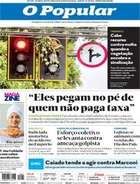 Capa do jornal O Popular 12/08/2022