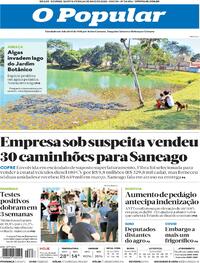 Capa do jornal O Popular 26/05/2022