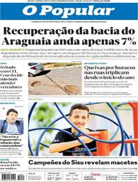 Capa do jornal O Popular 03/03/2023