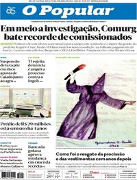 Capa do jornal O Popular 07/04/2023